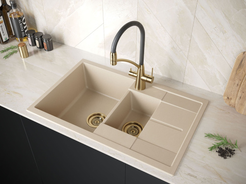 Смеситель для кухни Paulmark SIEGEN Si213111-BR на мойку бронза - фото 2